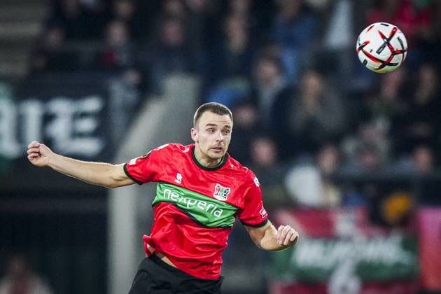 NIJMEGEN , 15-10-2026 , Stadium De Goffert , season 2026 2027 , UEFA Europa League football , match between NEC Nijmegen and Levski Sofia , picture shows NEC Nijmegen player Darko Mejasmic NEC - Levski Sofia  x208456705x Copyright: