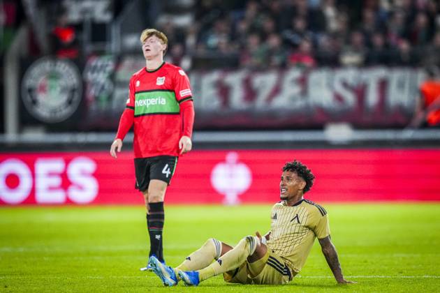 NIJMEGEN , 15-10-2026 , Stadium De Goffert , season 2026 2027 , UEFA Europa League football , match between NEC Nijmegen and Levski Sofia , picture shows Levski Sofia player Reinaldo NEC - Levski Sofia  x208456709x Copyright: