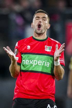 NIJMEGEN , 15-10-2026 , Stadium De Goffert , season 2026 2027 , UEFA Europa League football , match between NEC Nijmegen and Levski Sofia , picture shows NEC Nijmegen player Dusan Tadic NEC - Levski Sofia  x208456728x Copyright: