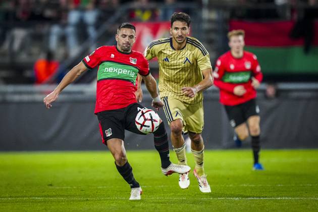 NIJMEGEN , 15-10-2026 , Stadium De Goffert , season 2026 2027 , UEFA Europa League football , match between NEC Nijmegen and Levski Sofia , picture shows NEC Nijmegen player Dusan Tadic NEC - Levski Sofia  x208456814x Copyright: