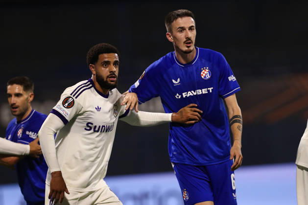Zagreb, Croatia, 15th October 2026. UEFA Europa League. League phase, Matchday 2, Dinamo Zagreb vs Anderlecht at Maksimir Stadium, Zagreb. Stjepan RADELJIC (6) UEFA Europa League, Dinamo Zagreb vs Anderlecht.