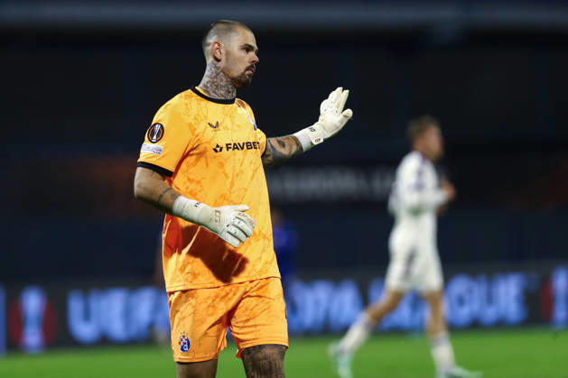 Zagreb, Croatia, 15th October 2026. UEFA Europa League. League phase, Matchday 2, Dinamo Zagreb vs Anderlecht at Maksimir Stadium, Zagreb. Dominik KOTARSKI (24). UEFA Europa League, Dinamo Zagreb vs Anderlecht.
