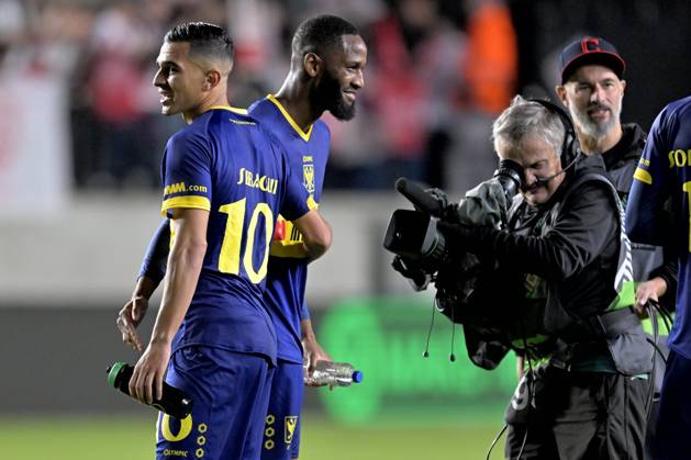Sint-Truidense VV v Iberia Tbilisi - UEFA Conference League SINT-TRUIDEN, BELGIUM - OCTOBER 15 : players of STVV celebrates the victory after the UEFA Conference League 2026 27 first qualifying round between Sint-Truidense VV and Iberia Tbilisi on October 15, 2026 in Sint-Truiden, Belgium, 15 10 2026 Sint-Truiden Belgium Copyright: xSesx