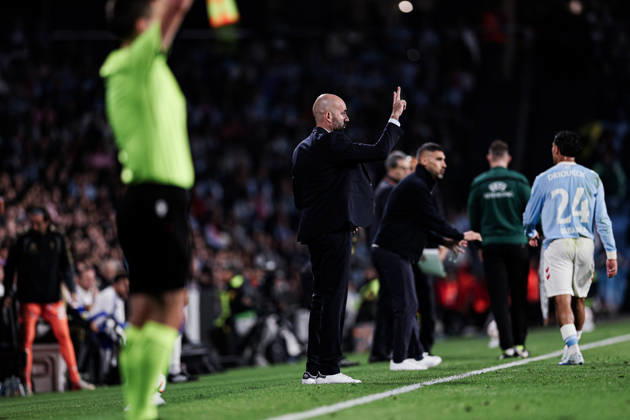 October 15, 2026, Vigo, Pontevedra, Spain: Claudio Giraldez, Head Coach of Celta de Vigo, in action during the UEFA Europa League 2026 27 League Phase MD2 match between Celta de Vigo and Juventus at Estadio de Balaidos. UEFA Europa League 2026 27 League Phase MD2 Celta De Vigo X Juventus - ZUMAe141 20261015_zsp_e141_049 Copyright: xLuisxEirasx
