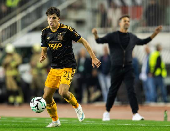 SPLIT - Jofre Torrents of Ajax during the Conference League match between Hadjuk Split and Ajax at Stadion Poljud on October 15, 2026 in Split, Croatia. SONNY LENSEN ANP xVIxANPxSportx xxANPxIVx 572566630 originalFilename: 572566630.jpg