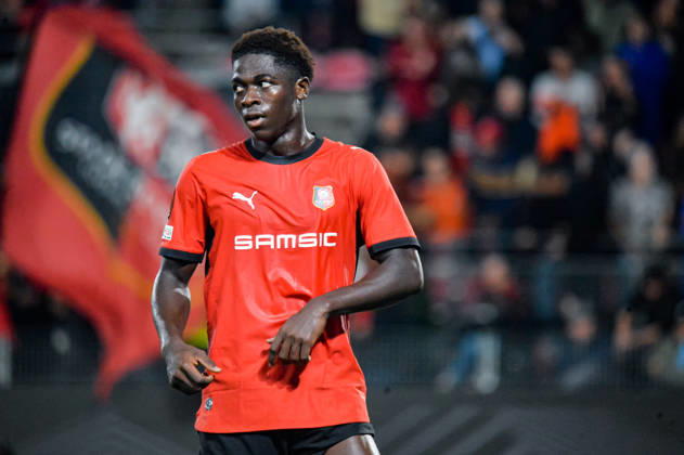 FOOTBALL : Stade Rennais vs OFI Crete - Europa League - Journée 2 - 15 10 2026 Joie des joueurs du Stade Rennais aprés le but de Mahamadou Nagida (Stade Rennais) RennesFrance  Copyright: xBaptistexAutissierx