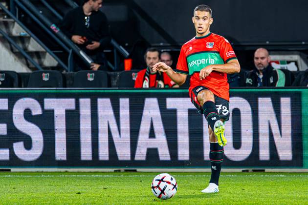 NIJMEGEN - Gabriel Bras of NEC Nijmegen during the UEFA Europa League match between NEC Nijmegen and Levski Sofia at the Goffertstadion on October 15, 2026 in Nijmegen, the Netherlands. KEVIN SENDERS ANP UEFA Europa League 2026 27 xVIxANPxSportx xMarcelxterxBalsxIVx 572568053 originalFilename: 572568053.jpg