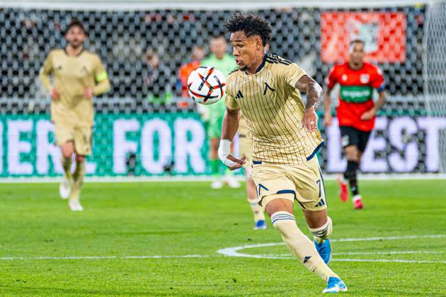 NIJMEGEN - Reinaldo of Levski Sofia runs with the ball during the UEFA Europa League match between NEC Nijmegen and Levski Sofia at the Goffertstadion on October 15, 2026 in Nijmegen, the Netherlands. KEVIN SENDERS ANP UEFA Europa League 2026 27 xVIxANPxSportx xMarcelxterxBalsxIVx 572568061 originalFilename: 572568061.jpg
