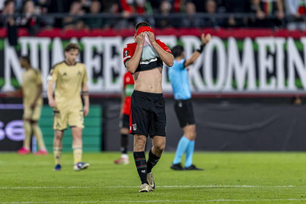 NIJMEGEN - NEC Nijmegen midfielder Darko Nejaömic during the UEFA Europa League match between N.E.C. and Levski Sofia at Stadion De Goffert on 15 October 2026 in Nijmegen, Netherlands. (Photo by DeFodi Images) -