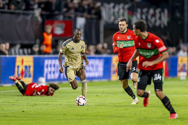 NIJMEGEN - Levski Sofia defender Aldair Neves during the UEFA Europa League match between N.E.C. and Levski Sofia in Stadion De Goffert on 15 October 2026 in Nijmegen, Nederland. (Photo by DeFodi Images) -