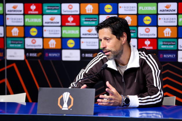 GNK Dinamo v RSC Anderlecht - UEFA Europa League 2026 27 League Phase MD2 Ajax Head Coach Michel speaks during a press conference, PK, Pressekonferenz after the UEFA Europa League 2026 27 League Phase MD2 match between GNK Dinamo and RSC Anderlecht at Stadion Maksimir on October 15, 2026 in Zagreb, Croatia.  MatijaxHabljak PIXSELL