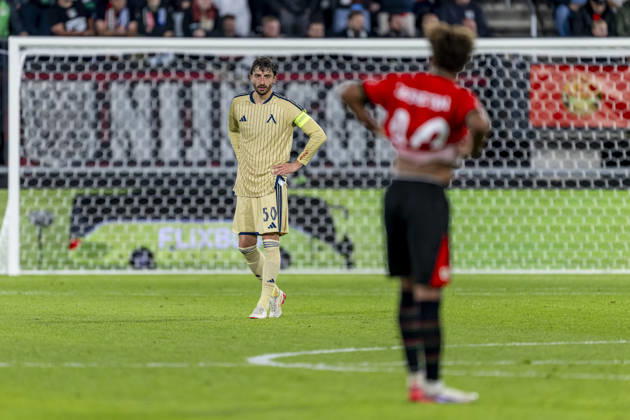 NIJMEGEN - Levski Sofia defender Kristian Dimitrov during the UEFA Europa League match between N.E.C. and Levski Sofia at Stadion De Goffert on 15 October 2026 in Nijmegen , Nederland. (Photo by DeFodi Images) -