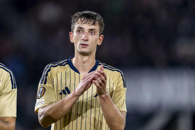 NIJMEGEN - Levski Sofia midfielder Gaöper Trdin during the UEFA Europa League match between N.E.C. and Levski Sofia at Stadion De Goffert on 15 October 2026 in Nijmegen, Nederland. (Photo by DeFodi Images) -