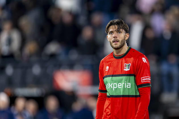 NIJMEGEN - NEC Nijmegen midfielder Willum Thor Willumsson during the UEFA Europa League match between N.E.C. and Levski Sofia at Stadion De Goffert on 15 October 2026 in Nijmegen, Nederland. (Photo by DeFodi Images) -