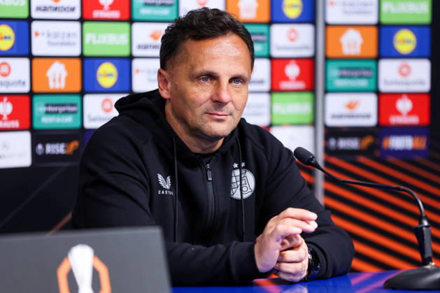 GNK Dinamo v RSC Anderlecht - UEFA Europa League 2026 27 League Phase MD2 Dinamo Zagreb Head Coach Mario Kovacevic speaks during a press conference, PK, Pressekonferenz after the UEFA Europa League 2026 27 League Phase MD2 match between GNK Dinamo and RSC Anderlecht at Stadion Maksimir on October 15, 2026 in Zagreb, Croatia.  MatijaxHabljak PIXSELL