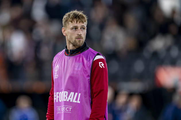NIJMEGEN - NEC Nijmegen forward Kaj Sierhuis during the UEFA Europa League match between N.E.C. and Levski Sofia at Stadion De Goffert on 15 October 2026 in Nijmegen, Netherlands. (Photo by DeFodi Images) -