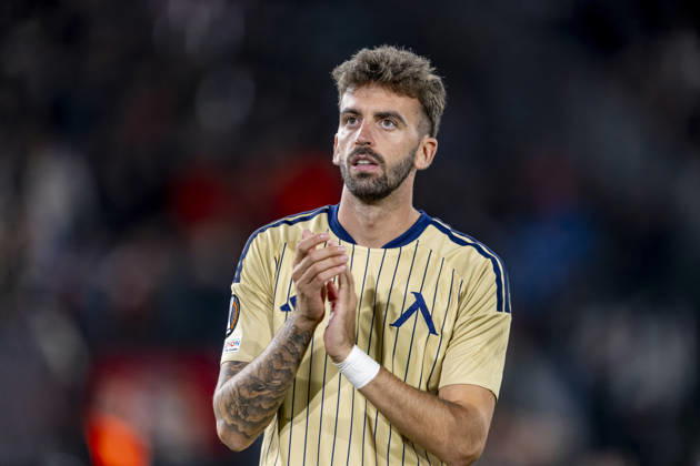 NIJMEGEN - Levski Sofia defender Álex Centelles during the UEFA Europa League match between N.E.C. and Levski Sofia at Stadion De Goffert on 15 October 2026 in Nijmegen, Nederland. (Photo by DeFodi Images) -