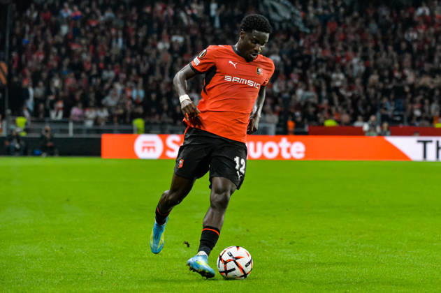 FOOTBALL : Stade Rennais vs OFI Crete - Europa League - Journée 2 - 15 10 2026 Eliezer Mayenda (Stade Rennais) RennesFrance  Copyright: xBaptistexAutissierx