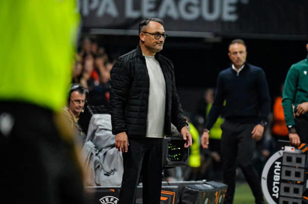 FOOTBALL : Stade Rennais vs OFI Crete - Europa League - Journée 2 - 15 10 2026 Franck Haise (Stade Rennais) RennesFrance  Copyright: xBaptistexAutissierx