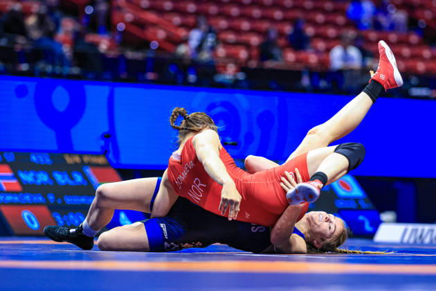 U23 World Championships 57kg WW - Aryna Dzemchanka Martynava (BLR) df. Felicitas Domajeva (NOR)