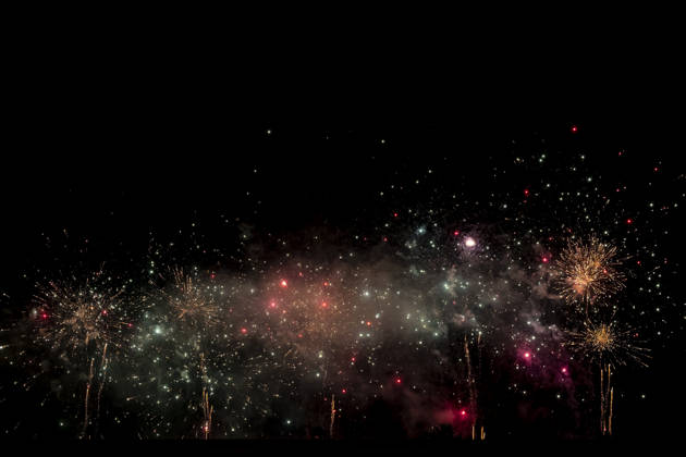 NIJMEGEN - Close-up of fireworks during the UEFA Europa League match between N.E.C. and Levski Sofia in Stadion De Goffert on 15 October 2026 in Nijmegen, Nederland. (Photo by DeFodi Images) -