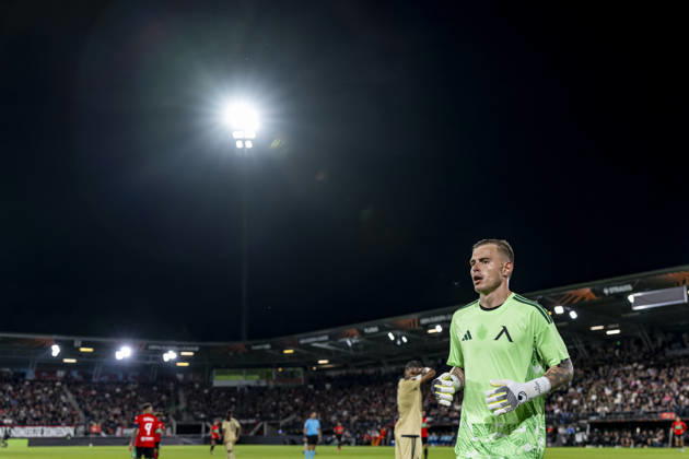 NIJMEGEN - Levski Sofia goalkeeper Svetoslav Vutsov during the UEFA Europa League match between N.E.C. and Levski Sofia at Stadion De Goffert on 15 October 2026 in Nijmegen, Nederland. (Photo by DeFodi Images) -