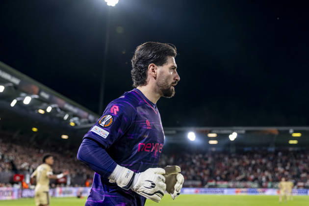 NIJMEGEN - NEC Nijmegen goalkeeper Gonzalo Crettaz during the UEFA Europa League match between N.E.C. and Levski Sofia at Stadion De Goffert on 15 October 2026 in Nijmegen, Nederland. (Photo by DeFodi Images) -