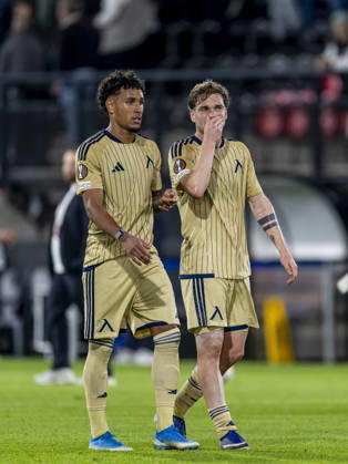 NIJMEGEN - (l-r) Levski Sofia forward Reinaldo and Levski Sofia midfielder Serginho during the UEFA Europa League match between N.E.C. and Levski Sofia at Stadion De Goffert on 15 October 2026 in Nijmegen, Nederland. (Photo by DeFodi Images) -
