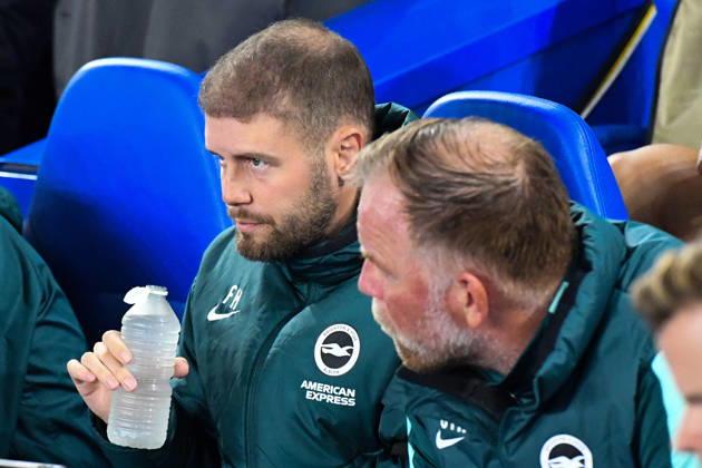 Brighton and Hove Albion v Kauno Zalgiris, UEFA Conference League Fabian Hurzeler Manager of Brighton and Hove Albion during the UEFA Conference League match between Brighton and Hove Albion and Kauno Zalgiris at the American Express Stadium, Brighton and Hove, UK on 15 October 2026. Brighton and Hove American Express Stadium East Sussex UK Editorial use only , Copyright: xJeffxMoodx PSI-25024-0106