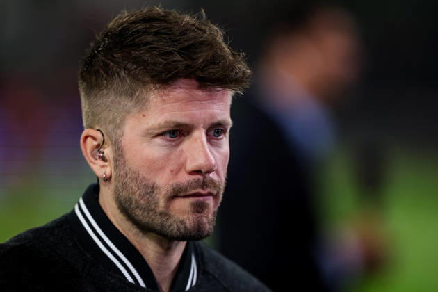 NIJMEGEN, NETHERLANDS - OCTOBER 15: former NEC Nijmegen player Lasse Schone looks on prior to the UEFA Europa League 2026 27 League Phase MD2 match between N.E.C. Nijmegen and PFC Levski Sofia at Goffertstadion on October 15, 2026 in Nijmegen, Netherlands.  Copyright: xRenexNijhuis MBxMediax