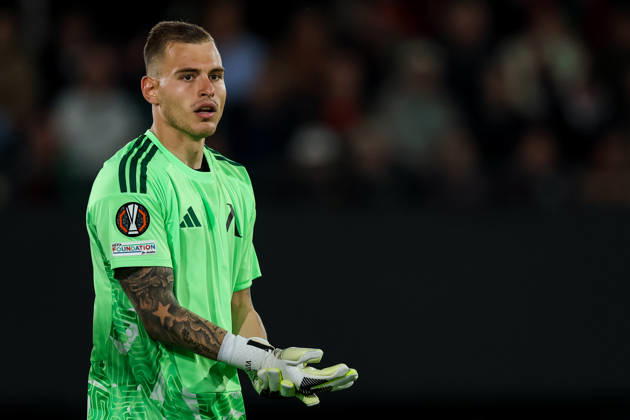 NIJMEGEN, NETHERLANDS - OCTOBER 15: Levski Sofia goalkeeper Svetoslav Vutsov looks on during the UEFA Europa League 2026 27 League Phase MD2 match between N.E.C. Nijmegen and PFC Levski Sofia at Goffertstadion on October 15, 2026 in Nijmegen, Netherlands.  Copyright: xRenexNijhuis MBxMediax