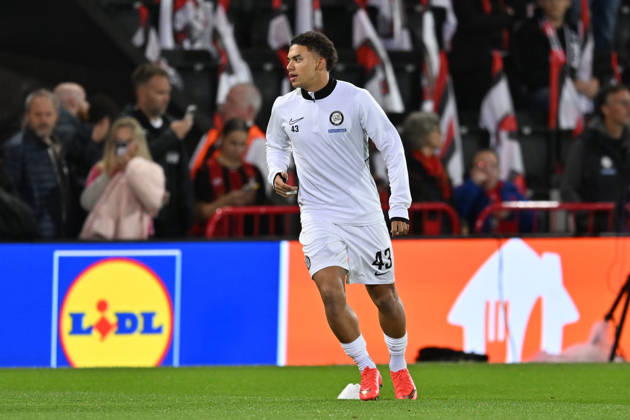 Bournemouth v Sturm Graz, Europa League Jacob Peter Hodl (43) of Sturm Graz warming up ahead of the Europa League match between Bournemouth and Sturm Graz at the Vitality Stadium, Bournemouth, UK on 15 October 2026. Bournemouth Vitality Stadium Dorset UK Editorial use only , Copyright: xGrahamxHuntx PSI-25011-0318
