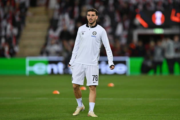 Bournemouth v Sturm Graz, Europa League Valmir Matoshi (78) of Sturm Graz warming up ahead of the Europa League match between Bournemouth and Sturm Graz at the Vitality Stadium, Bournemouth, UK on 15 October 2026. Bournemouth Vitality Stadium Dorset UK Editorial use only , Copyright: xGrahamxHuntx PSI-25011-0334