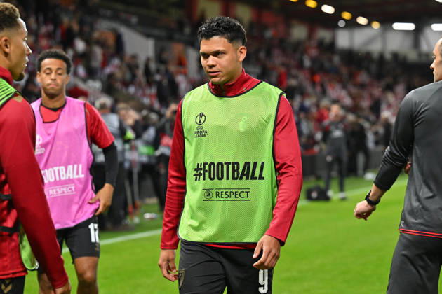 Bournemouth v Sturm Graz, Europa League Evanilson (9) of AFC Bournemouth warming up ahead of the Europa League match between Bournemouth and Sturm Graz at the Vitality Stadium, Bournemouth, UK on 15 October 2026. Bournemouth Vitality Stadium Dorset UK Editorial use only , Copyright: xGrahamxHuntx PSI-25011-0341