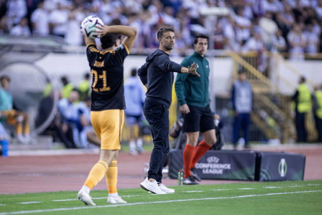 October 15, 2026, Split, Dalmatia, Croatia: Gonzalo Garcia, head coach of HNK Hajduk Split, during the UEFA Conference League match between HNK Hajduk Split (CRO) and AFC Ajax Amsterdam (NL) at Poljud Stadium. Split Croatia - ZUMAp210 20261015_zsp_p210_016 Copyright: xMajaxPrgometx