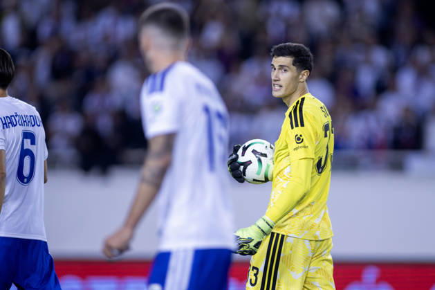 October 15, 2026, Split, Dalmatia, Croatia: Hajduk goalkeeper Toni Silic 33 during the during the UEFA Conference League match between HNK Hajduk Split (CRO) and AFC Ajax Amsterdam (NL) at Poljud Stadium. Split Croatia - ZUMAp210 20261015_zsp_p210_030 Copyright: xMajaxPrgometx