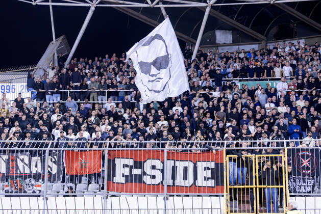 October 15, 2026, Split, Dalmatia, Croatia: Ajax supporters during the UEFA Conference League match between HNK Hajduk Split (CRO) and AFC Ajax Amsterdam (NL) at Poljud Stadium. UEFA Conference League: HNK Hajduk Split Vs AFC Ajax Amsterdam 2:1 - ZUMAp210 20261015_zsp_p210_057 Copyright: xMajaxPrgometx