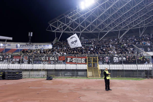 October 15, 2026, Split, Dalmatia, Croatia: Ajax supporters during the UEFA Conference League match between HNK Hajduk Split (CRO) and AFC Ajax Amsterdam (NL) at Poljud Stadium. UEFA Conference League: HNK Hajduk Split Vs AFC Ajax Amsterdam 2:1 - ZUMAp210 20261015_zsp_p210_059 Copyright: xMajaxPrgometx