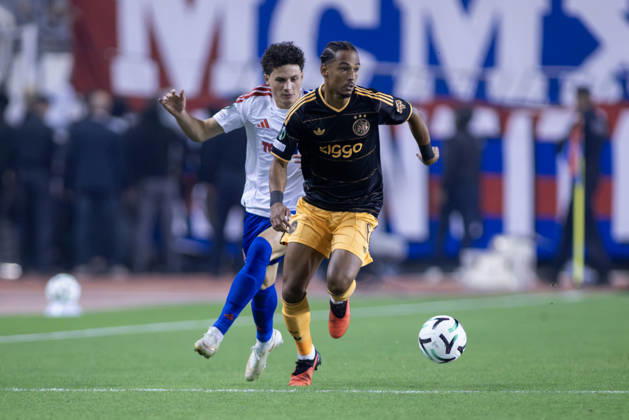 October 15, 2026, Split, Dalmatia, Croatia: Thilo Kehrer (AFC Ajax) 6 and Martin Soticek (HNK Hajduk Split) 23 in action during he UEFA Conference League match between HNK Hajduk Split (CRO) and AFC Ajax Amsterdam (NL) at Poljud Stadium. Split Croatia - ZUMAp210 20261015_zsp_p210_044 Copyright: xMajaxPrgometx