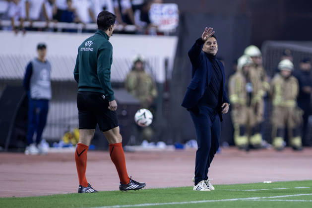 October 15, 2026, Split, Dalmatia, Croatia: Ajax coach Michel Sanchez during the UEFA Conference League match between Hadjuk Split and AFC Ajax Amsterdam. Split Croatia - ZUMAp210 20261015_zsp_p210_045 Copyright: xMajaxPrgometx