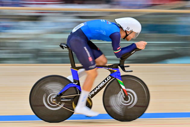 Jonathan Milan World record 2026 UCI Track cycling, Rad, Radsport, Bahnrad, Bahn World Championships Jonathan Milan, Italy World record Weltrekord 2026 Men s Individual Pursuit - Qualifying UCI Track Cycling World Championships held from 14 to 18 October 2026, at the Shanghai Velodrome in Shanghai, China.