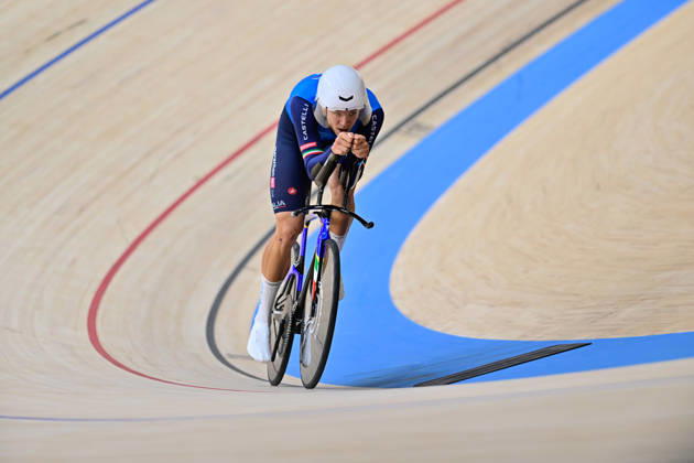 Jonathan Milan World record 2026 UCI Track cycling, Rad, Radsport, Bahnrad, Bahn World Championships Jonathan Milan, Italy World record Weltrekord 2026 Men s Individual Pursuit - Qualifying UCI Track Cycling World Championships held from 14 to 18 October 2026, at the Shanghai Velodrome in Shanghai, China.