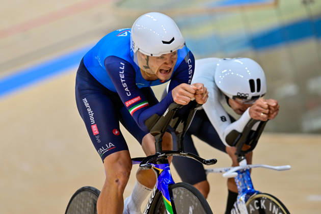 Jonathan Milan World record 2026 UCI Track cycling, Rad, Radsport, Bahnrad, Bahn World Championships Jonathan Milan, Italy World record Weltrekord 2026 Men s Individual Pursuit - Qualifying UCI Track Cycling World Championships held from 14 to 18 October 2026, at the Shanghai Velodrome in Shanghai, China.