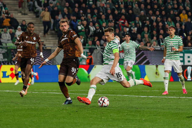 Ferencvaros V Viktoria Plzen - UEFA Europa League 2026 27 League Phase Match Day 2 Kristoffer Zachariassen of Ferencvaros and Filip Prebsl of Viktoria Plzen participate during the UEFA Europa League 2026 27 League Phase MD2 match between Ferencvaros and Viktoria Plzen at Groupama Arena in Budapest, Hungary, on October 15, 2026. Budapest Hungary  Copyright: xPalxGöllnerx originalFilename:gollner-notitle261015_npj0Z.jpg