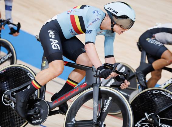 Belgian Lotte Kopecky pictured in action during the Scratch race of the Women s Omnium event at the UCI Track cycling, Rad, Radsport, Bahnrad, Bahn World Championships in Shanghai, China on Friday 16 October 2026. The worlds are taking place from 14 to 18 October 2026. BENOITxDOPPAGNE  x189962804x