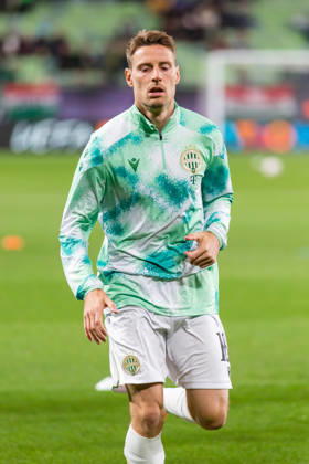 Ferencvaros v Viktoria Plzen, UEFA Europa League, Budapest, Hungary Budapest, Hungary. 15th, October 2026. Kristoffer Zachariassen of Ferencvaros seen waming up for the UEFA Europa League match between Ferencvaros and Viktoria Plzen at Groupama Arena in Budapest. Hungary, Budapest, Groupama Arena Copyright: xGonzalesxPhoto BalazsxPopalx