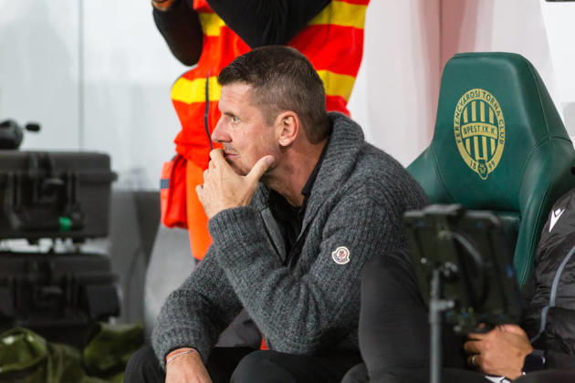 Ferencvaros v Viktoria Plzen, UEFA Europa League, Budapest, Hungary Budapest, Hungary. 15th, October. Head coach Balazs Borbely of Ferencvaros seen during the UEFA Europa League match between Ferencvaros and Viktoria Plzen at Groupama Arena in Budapest. Hungary, Budapest, Groupama Arena Copyright: xGonzalesxPhoto BalazsxPopalx