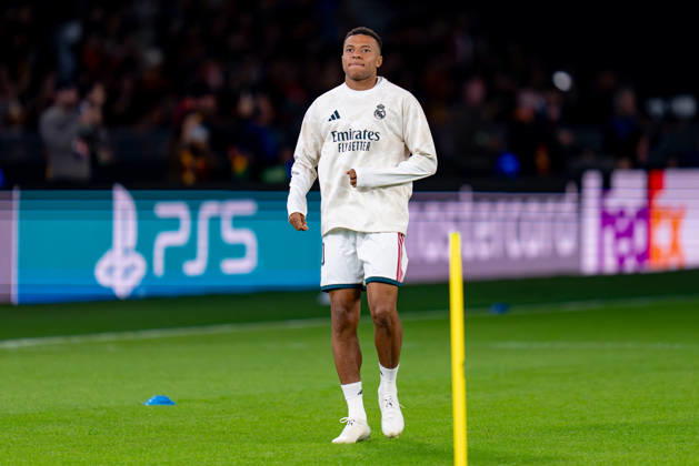 AS Roma v Real Madrid C.F. - UEFA Champions League 2026 27 League Phase MD2 Kylian Mbappe of Real Madrid CF looks on during the AS Roma v Real Madrid C.F. - UEFA Champions League 2026 27 League Phase MD2 at Stadio Olimpico on October 14, 2026 in Rome, Italy Rome Stadio Olimpico Lazio Italy Copyright: xGiuseppexMaffiax 261014_UCL_Roma-RealMadrid_GM_03851