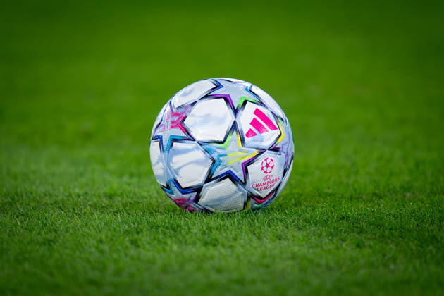 AS Roma v Real Madrid C.F. - UEFA Champions League 2026 27 League Phase MD2 Official Adidas Champions League match ball is seen during the AS Roma v Real Madrid C.F. - UEFA Champions League 2026 27 League Phase MD2 at Stadio Olimpico on October 14, 2026 in Rome, Italy Rome Stadio Olimpico Lazio Italy Copyright: xGiuseppexMaffiax 261014_UCL_Roma-RealMadrid_GM_03861