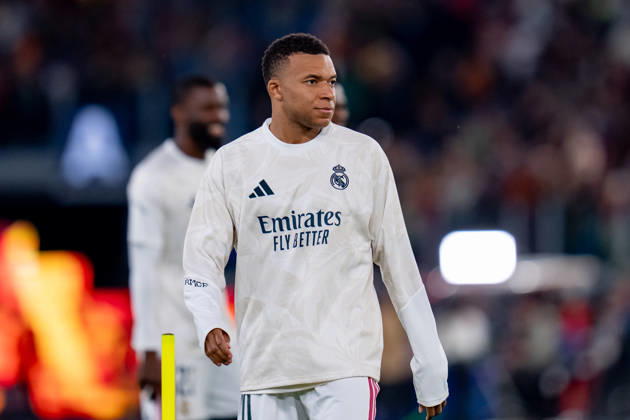 AS Roma v Real Madrid C.F. - UEFA Champions League 2026 27 League Phase MD2 Kylian Mbappe of Real Madrid CF looks on during the AS Roma v Real Madrid C.F. - UEFA Champions League 2026 27 League Phase MD2 at Stadio Olimpico on October 14, 2026 in Rome, Italy Rome Stadio Olimpico Lazio Italy Copyright: xGiuseppexMaffiax 261014_UCL_Roma-RealMadrid_GM_04434